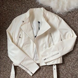 White Leather Jacket